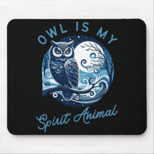 Mousepad Coruja é minha roupa de animal srit para buscadore