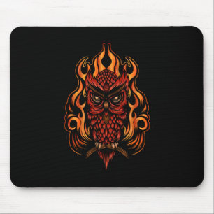 Mousepad Coruja-Fogo