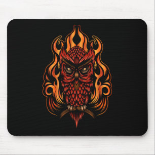 Mousepad Coruja-Fogo