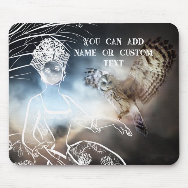 Mousepad Coruja Noturna (Frente)