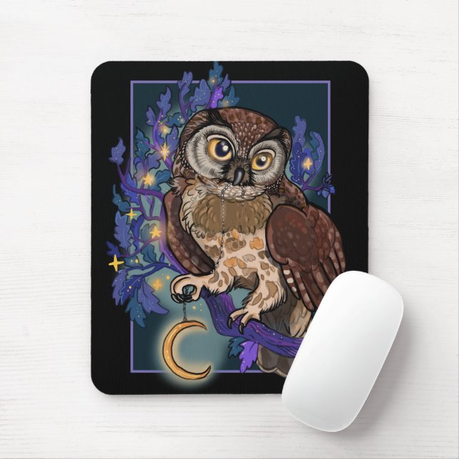Mousepad Coruja Noturna Boreal (Com mouse)
