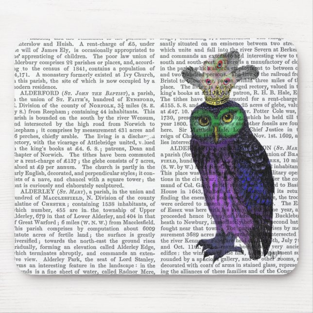 Mousepad Coruja Roxa (Frente)