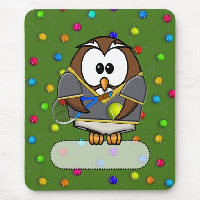 Mousepad coruja tennisman (Frente)
