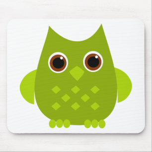 Mousepad Coruja verde