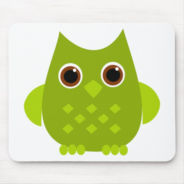 Mousepad Coruja Verde (Frente)