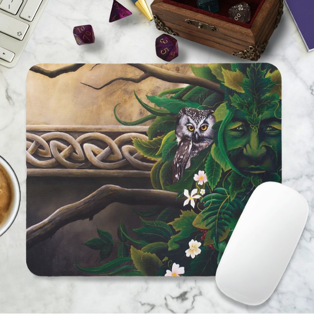 Mousepad Coruja Verde Celta (Criador carregado)