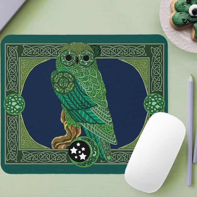 Mousepad Coruja Verde Celta (Criador carregado)