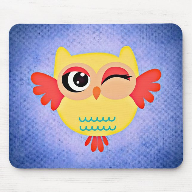 Mousepad Coruja Winking (Frente)
