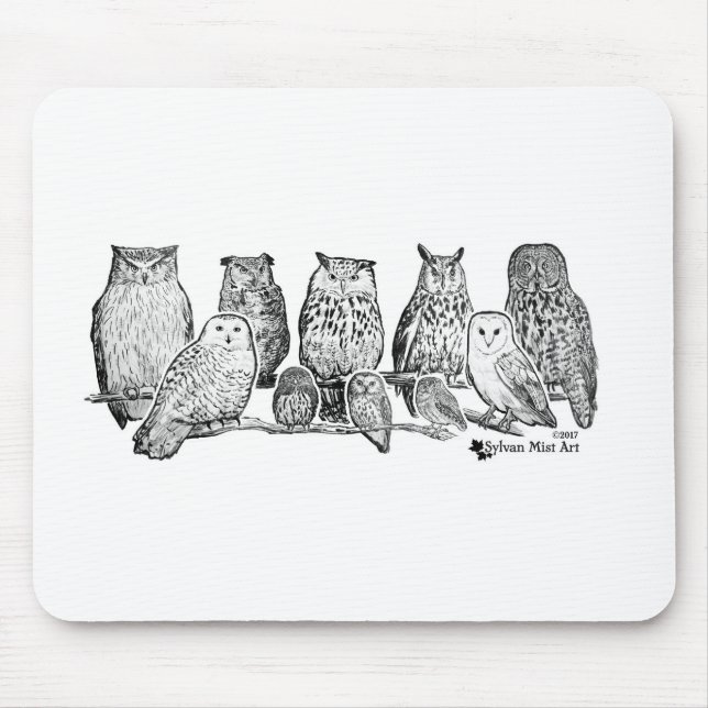 Mousepad Corujas (Frente)