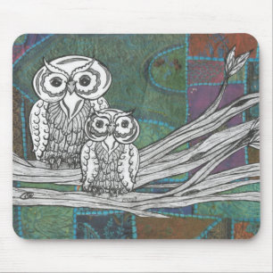 Mousepad Corujas dos retalhos
