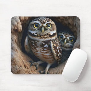 Mousepad Corujas enterradas num buraco de saia