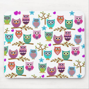 Mousepad corujas felizes