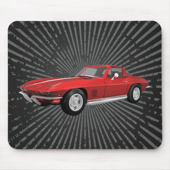 Mousepad Corveta 1967: Carro de esportes: Revestimento (Frente)