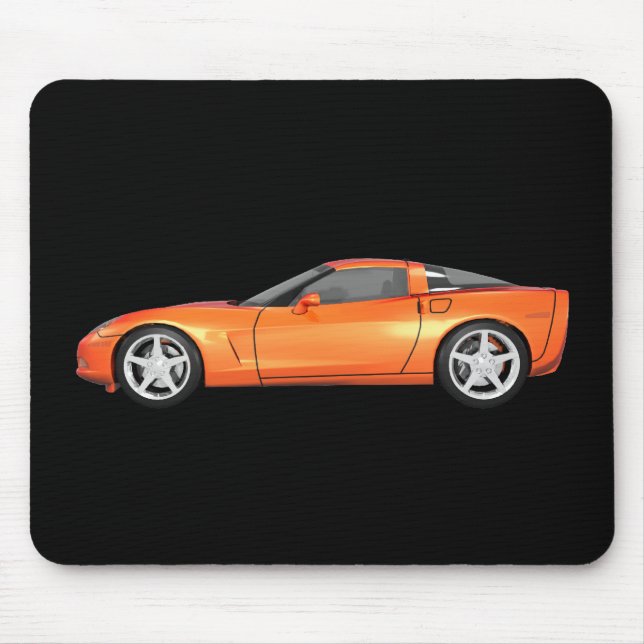 Mousepad Corvette 2008: Carro Esportivo: Término Laranja: (Frente)