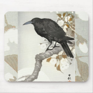 Mousepad Corvo Corvo Koson Pássaro Japonês