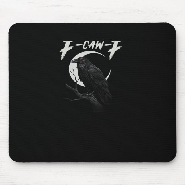 Mousepad Corvo Engraçado Essencial Clássico Retro (Frente)