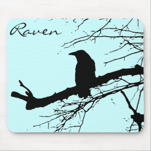 Mousepad Corvo na árvore