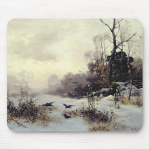 Mousepad Corvos em um inverno Paisagem, 1907