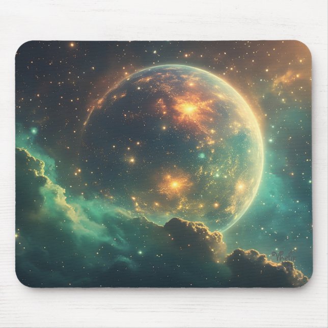 Mousepad Cosmic Dawn Nebula Design (Frente)