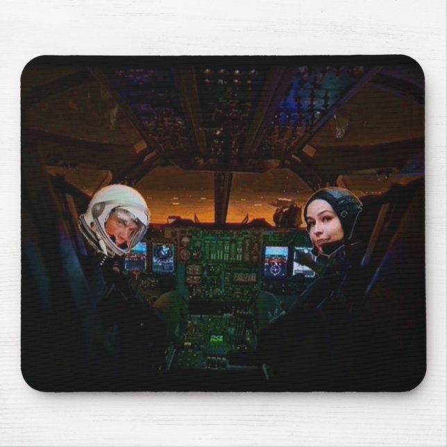 Mousepad Cosmonautas de luz estelar (Frente)