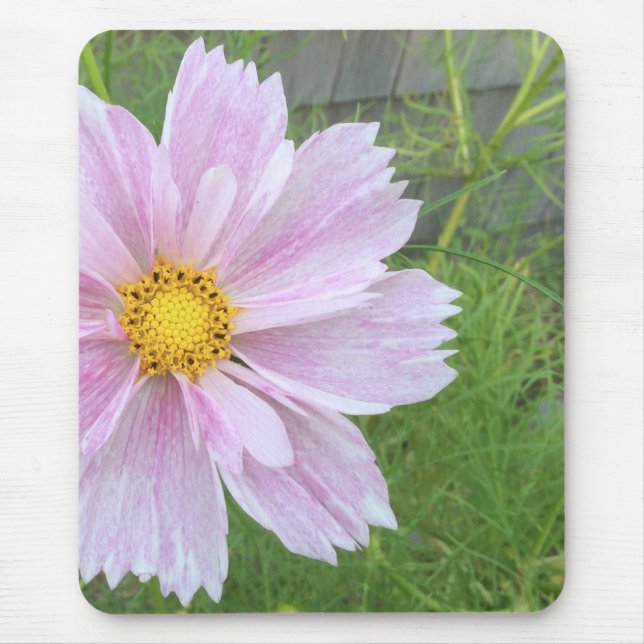 Mousepad Cosmos - Rosa Pálido e Verde - (Frente)