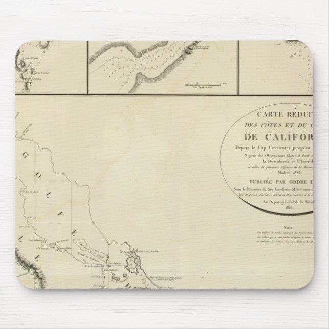 Mousepad Costa da Califórnia (Frente)