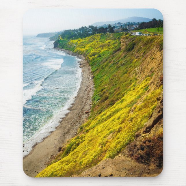 Mousepad Costa Dourada em Flor (Frente)