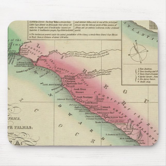 Mousepad Costa Oeste da África, de Serra Leoa (Frente)