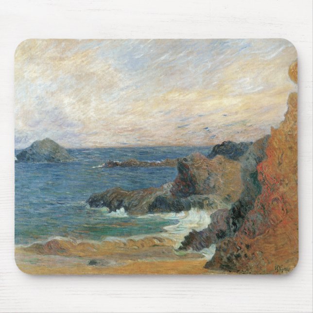 Mousepad Costa Rochosa de Paul Gauguin, Impressionismo Vint (Frente)