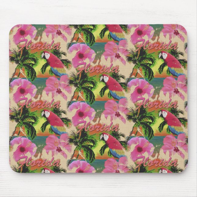 Mousepad Costa Tropical Sunset da Flórida de Verão (Frente)
