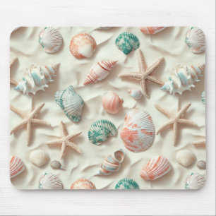 Mousepad Costeira russa - Conchas, Starfish, Recife (33)