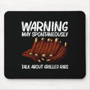 Mousepad Costeletas Engraçadas Engraçadas Para Homens Churr