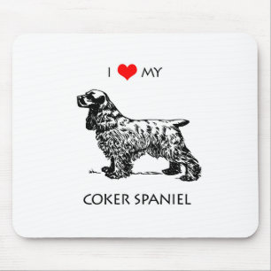 Mousepad Costumar Eu Amo Meu Cabeça De Cabeça De Cachorro