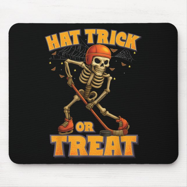 Mousepad Costume de Halloween, Jogador de Hóquei no Gelo en (Frente)
