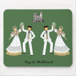 Mousepad Costume de mariage au Pays de Montbéliard
