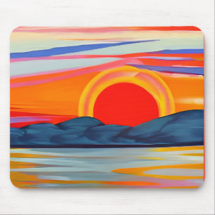 Mousepad Costume Do Oceano Vivo Sobre Montanhas