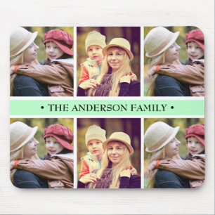 Mousepad Costume Pastel da colagem da foto do verde 6