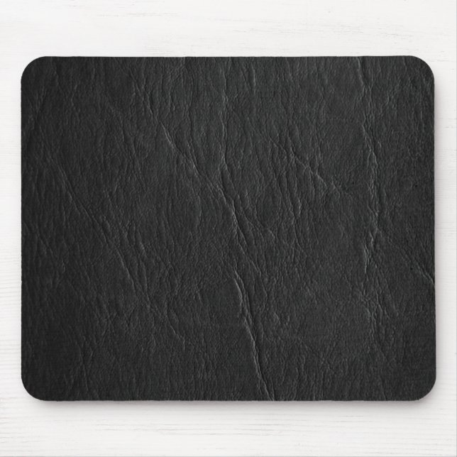 Mousepad Costume retro do couro do preto do Grunge (Frente)