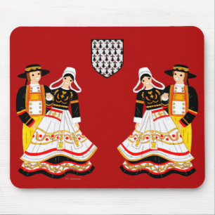 Mousepad Costume Tradicional de Bretagne, França