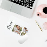 Mousepad Cota de Foto do Casal de Colagem Moderna e Amor Ro<br><div class="desc">Cota de Foto do Casal de Colagem Moderna e Amor Romântico</div>