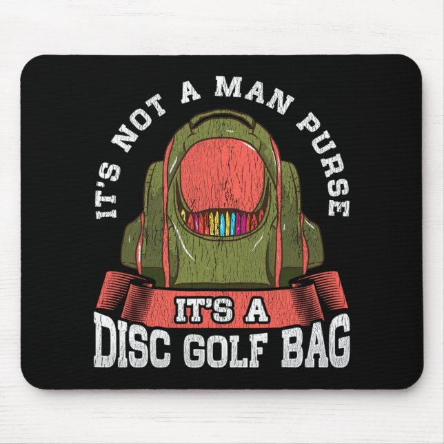 Mousepad Cota de jogador de golfe engraçada bolsa de golfe  (Frente)