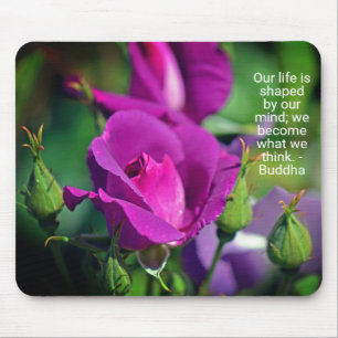 Mousepad Cota Motivacional Rosa Roxo