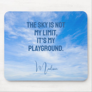Mousepad Cotação Céu de Nome Personalizado
