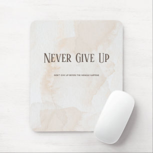 Mousepad Cotação de Motivação de Cores Aquáticas