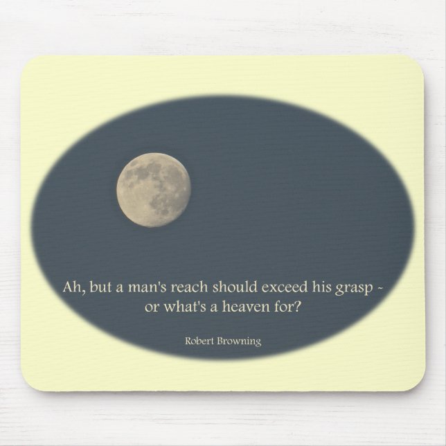 Mousepad Cotação Robert Browning da Lua Completa (Frente)