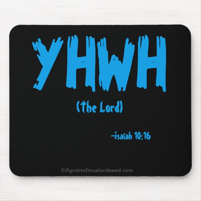 Mousepad Cotações da Bíblia YHWH (Frente)