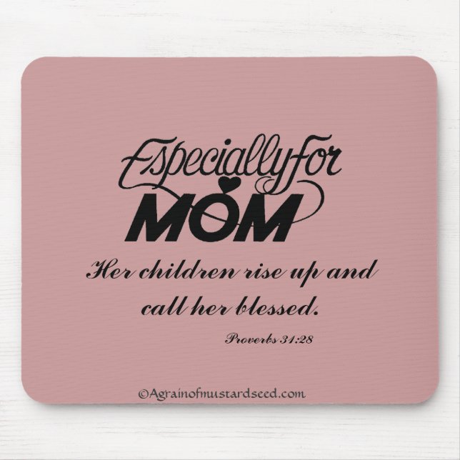 Mousepad Cotações do dia de as mães (Frente)