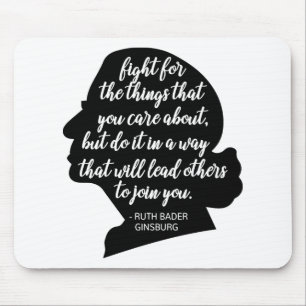 Mousepad Cotações RBG, Citação de Ginsburg, Ruth Bader