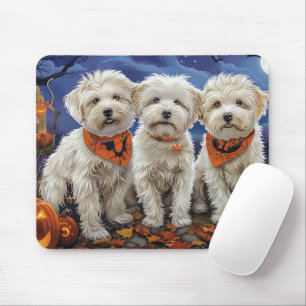 Mousepad Coton De Tulear Halloween Spooky