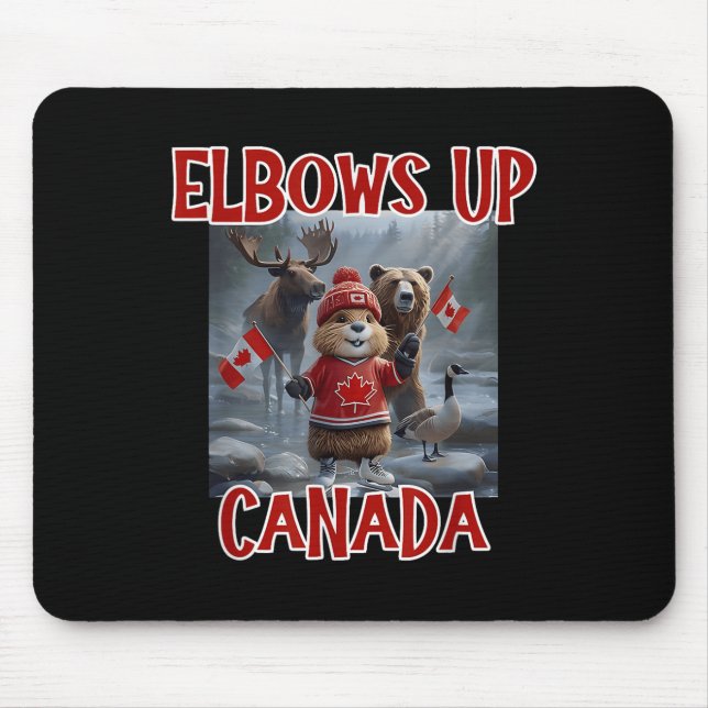 Mousepad Cotovelo Canadá Est 1867 Orgulhoso Ca Forte Canade (Frente)